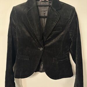 The Limited Black Velvet Blazer